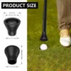 Golf Ball Retriever 2pcs Quick-Install Golf Ball Picker Upper Tool,Durable Golf Ball Grabber for Putter Swing Handle 2