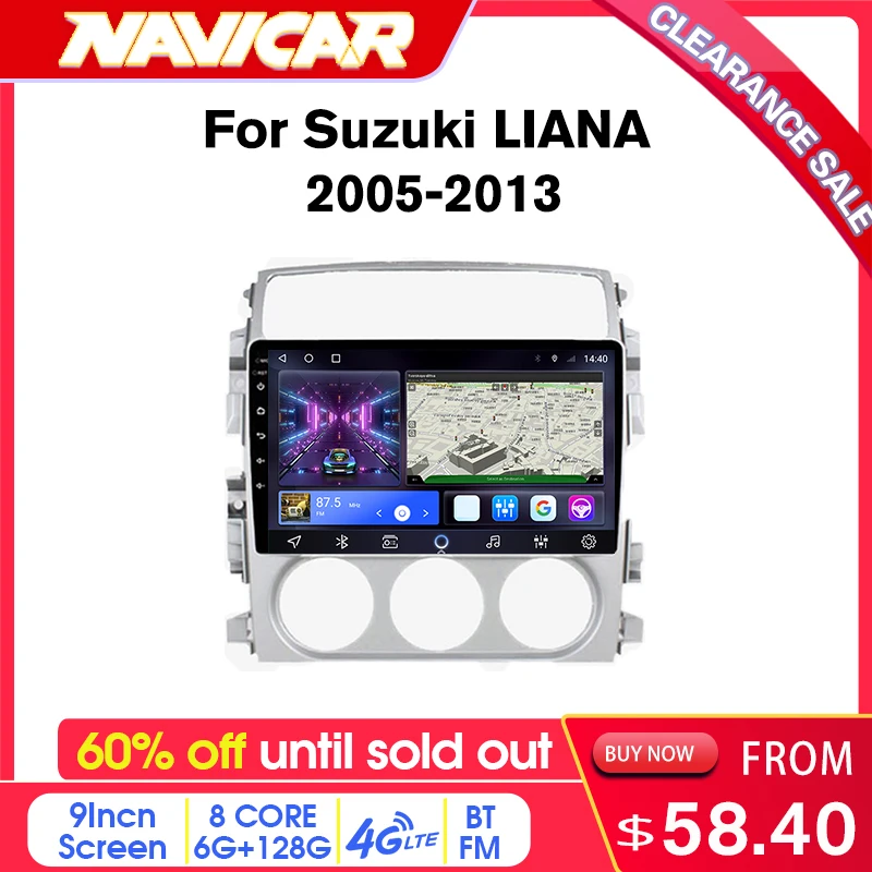 

Off 2 Din Android 10 автомобильное радио для Suzuki LIANA 2005-2013 стерео приемник Android мультимедийный плеер Carplay GPS навигация