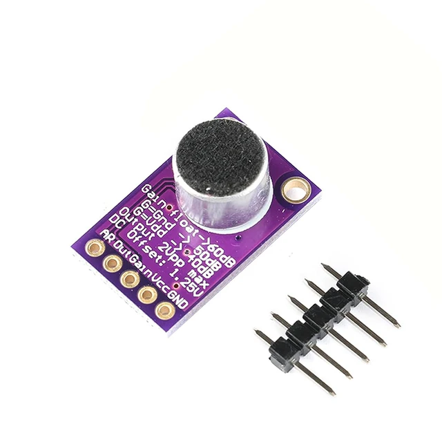MAX9814 Electret Microphone AGC Amplifier Module Auto Gain Control Release Ratio Low THD for Arduino 1