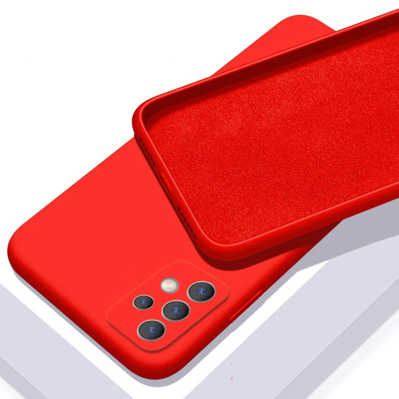 Luxury Original Liquid Silicone Soft Phone Case Cover
