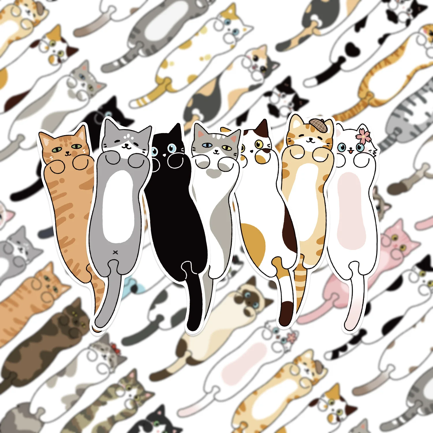 30Pcs Cartoon Reading Cat Bookmarks Set Cute Aesthetic Page Markers for Students DIY Book Annotation Stationery Supplies animal bookmark,bookmarks stationery supplies