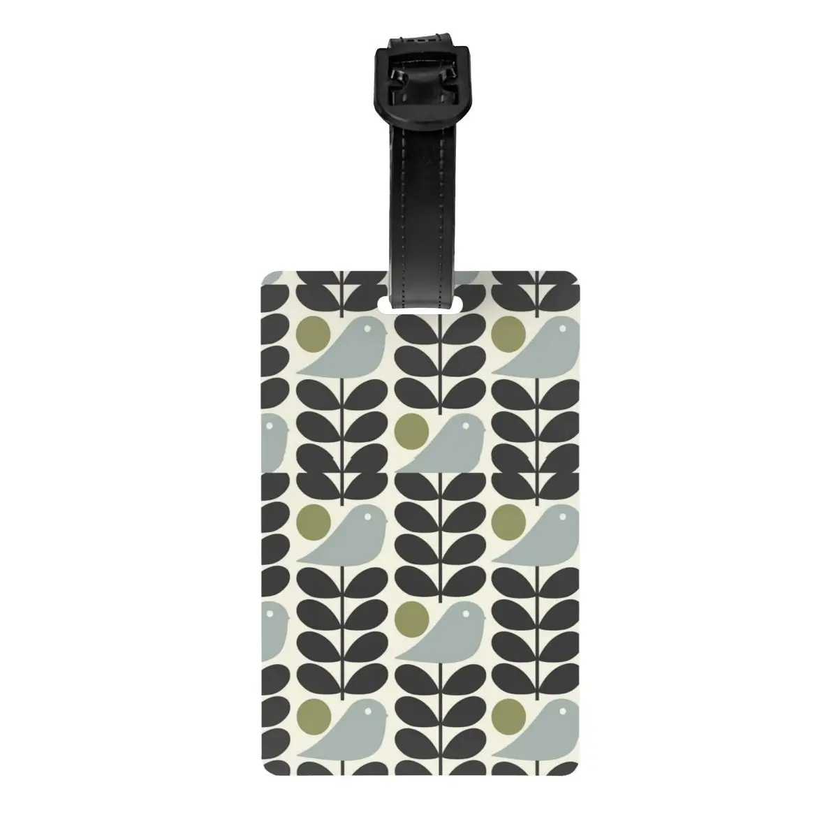 

Индивидуальная бирка для багажа с абстрактным дизайном Bird Orla Kiely, скандинавские бирки для багажа с защитой конфиденциальности, этикетки для дорожных сумок, чемоданов