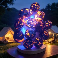 Pierre de Yooperlite brute naturelle, pierre de flamme en cristal, pierre de roche fluorescente ultraviolette (UV), décoration de la maison, minéral de guérison 1