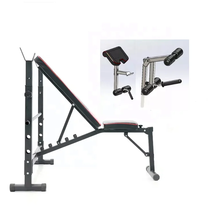 

Multifunctional Weightlifting Barbell bench press leg curl home gym equipment adjustable commercial bench