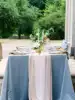 1 pc Blue Classic Comfortable Skin Friendly Flannelette Tablecloth for Valentine's Day Wedding /Family Decoration 6