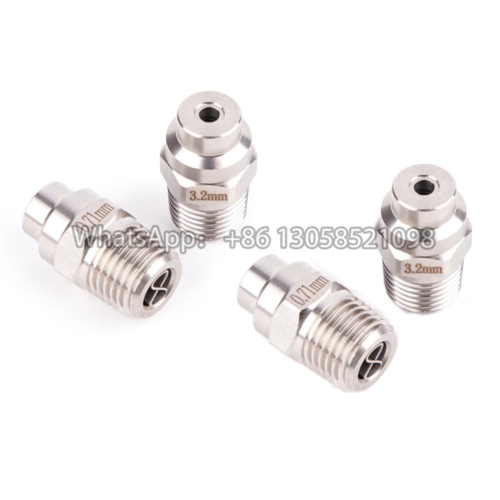 Solid Stream Nozzle with Needle Jet, High Pressure Straight Solid Stream , Solid Cone Spray, 1/4 Thread 3