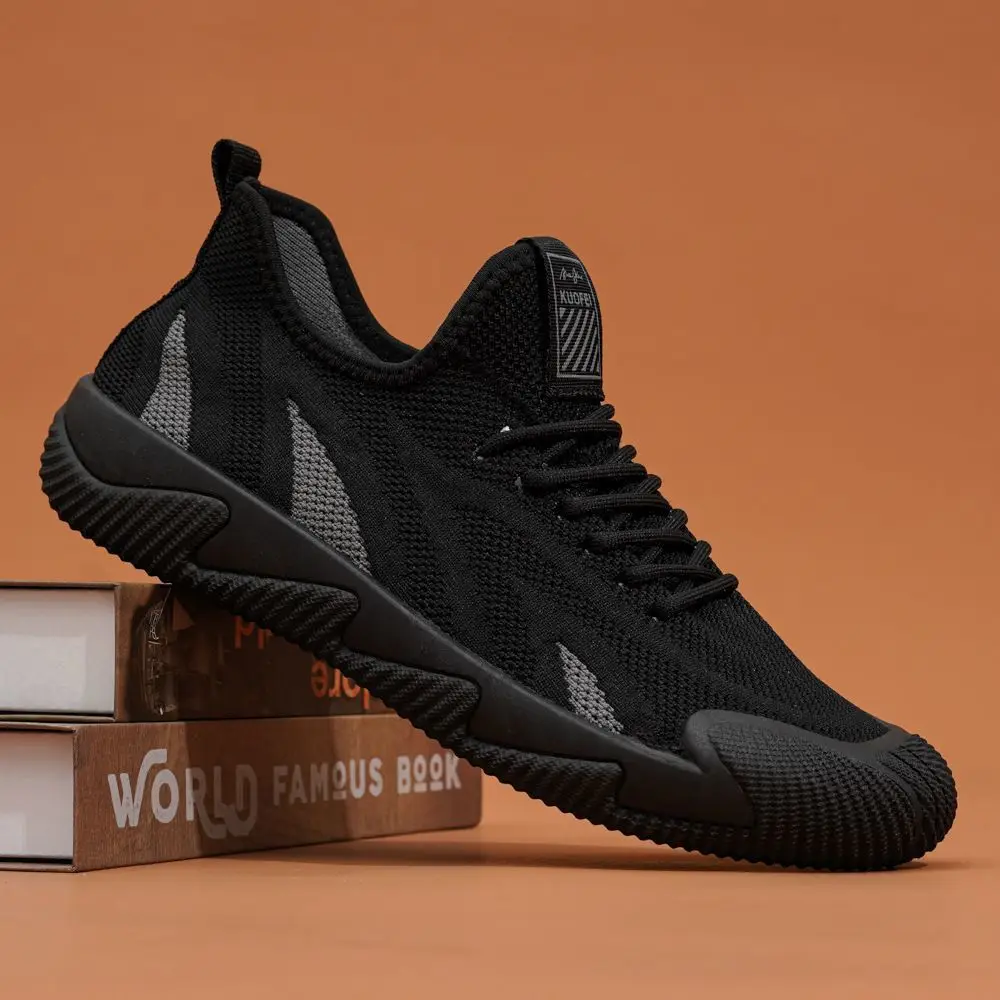 Summer Thin Breathable Mesh Surface Low-Top Soft Bottom Running Lightweight Comfortable and Non-Slip Work Men's Shoes Slip-on