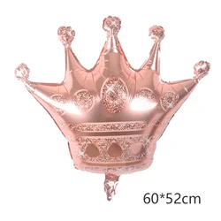 Elegant Crown Foil Balloons - Rose Gold, Silver, Pink, and Blue Party Decorations - Other (Rosegold)