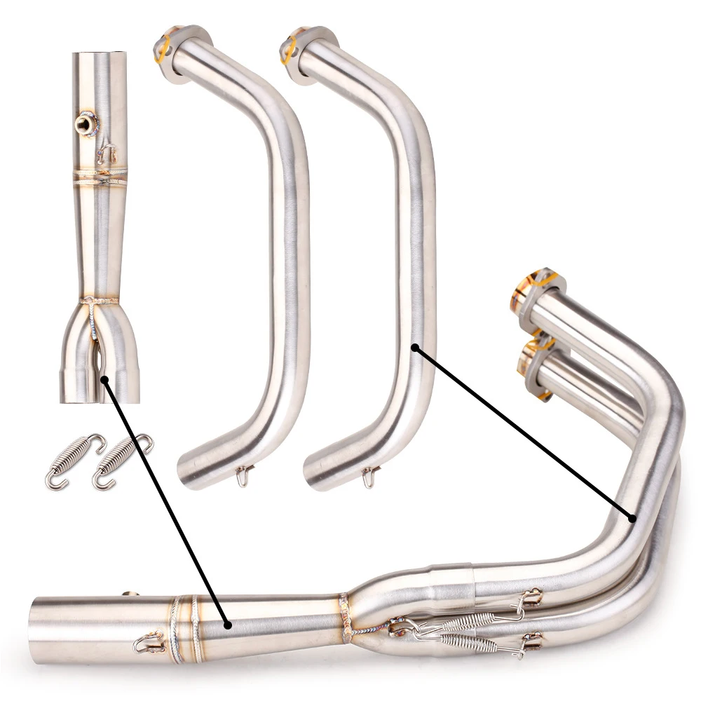 VULCAN S650 650s Motorcycle Exhaust Muffler For Kawasaki Vulcan S 650 Front Pipe Exhaust Full System - Image 2