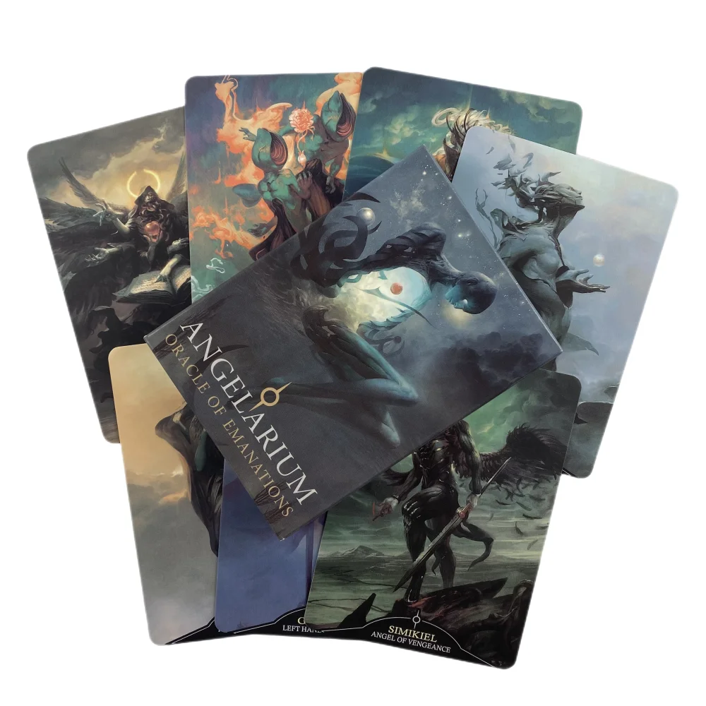 Angelarium оракль эманаций карты Таро Дека гадания версия на английском зрение настольная игра для искусственных предметов