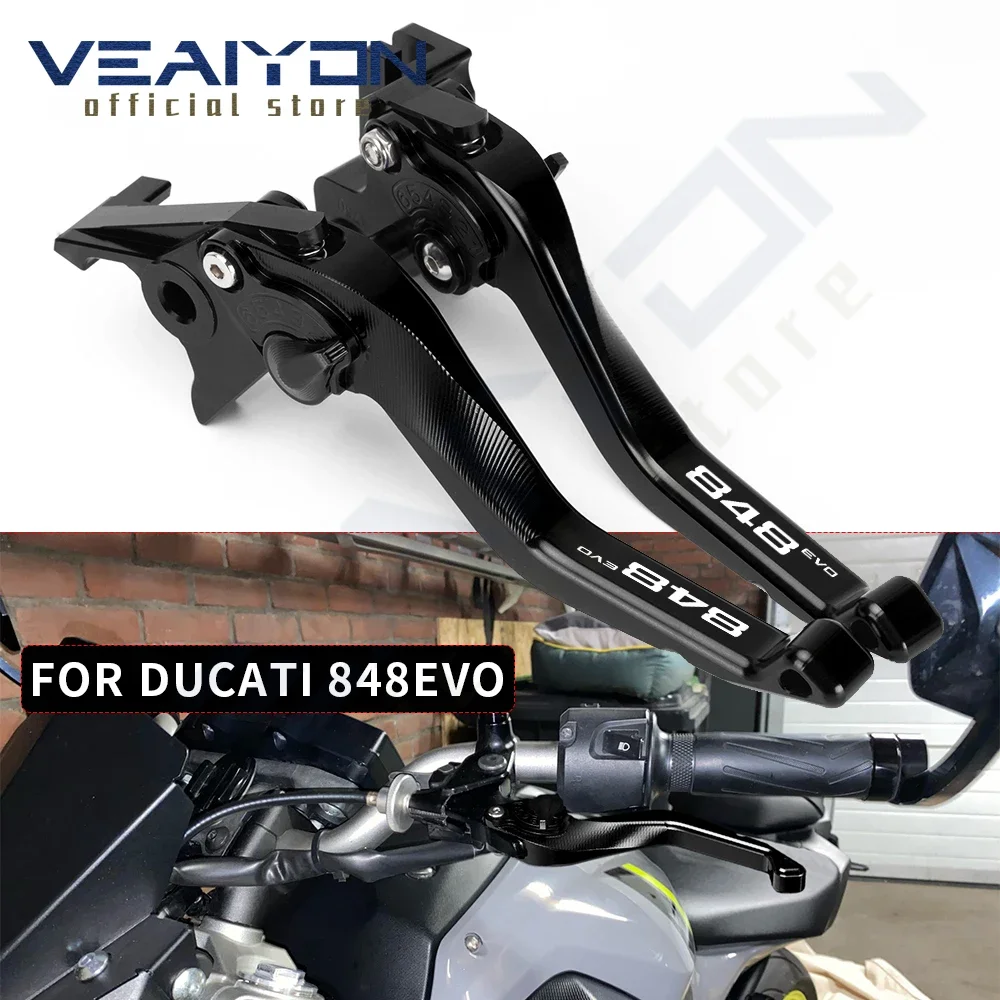 

For Ducati 848EVO 848 EVO 2007 2008 2009 2010 2011 2012 2013 1098 S 1098S Tricolor 2007-2008 Motocycle Brake Clutch Levers