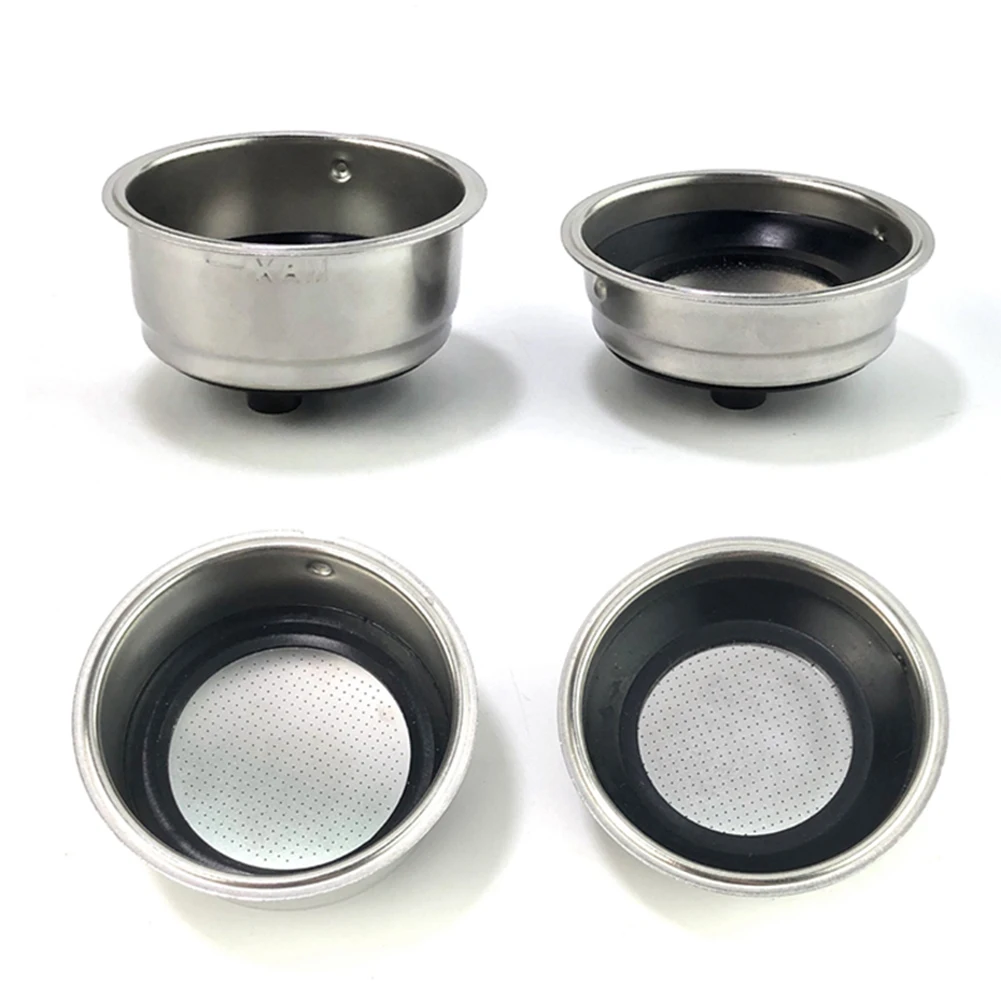 Stainless Steel Coffee Filter Basket - Single & Double Cup Removable Filter - Premium Coffee Machine Accessory