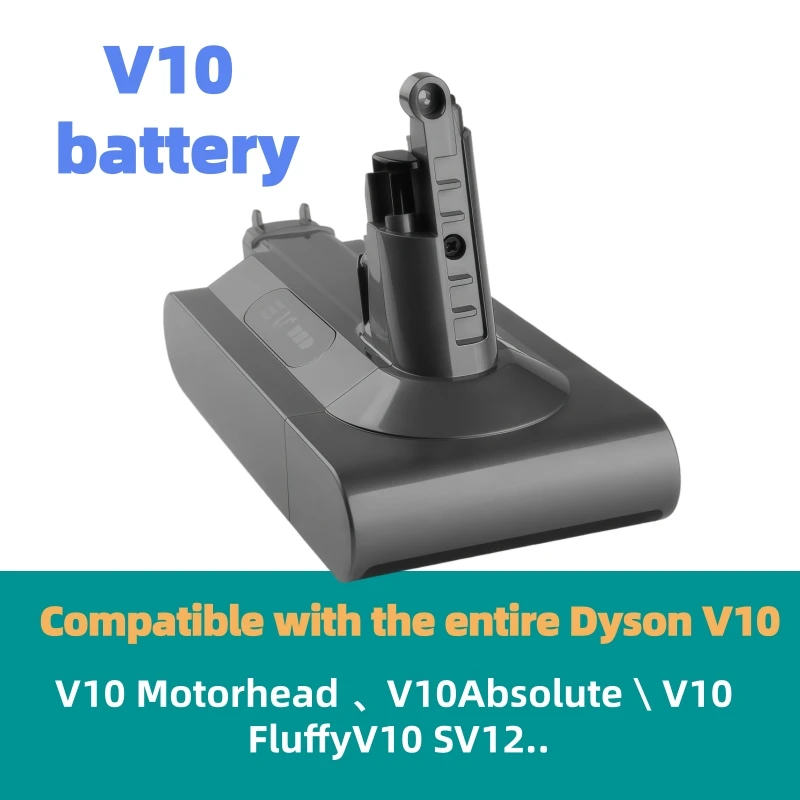 Battery For Dyson V10 12800mAh 25.2V For Dyson SV12 Battery Absolute Animal Li-ion Vacuum Cleaner Rechargeable BATTERY SV12