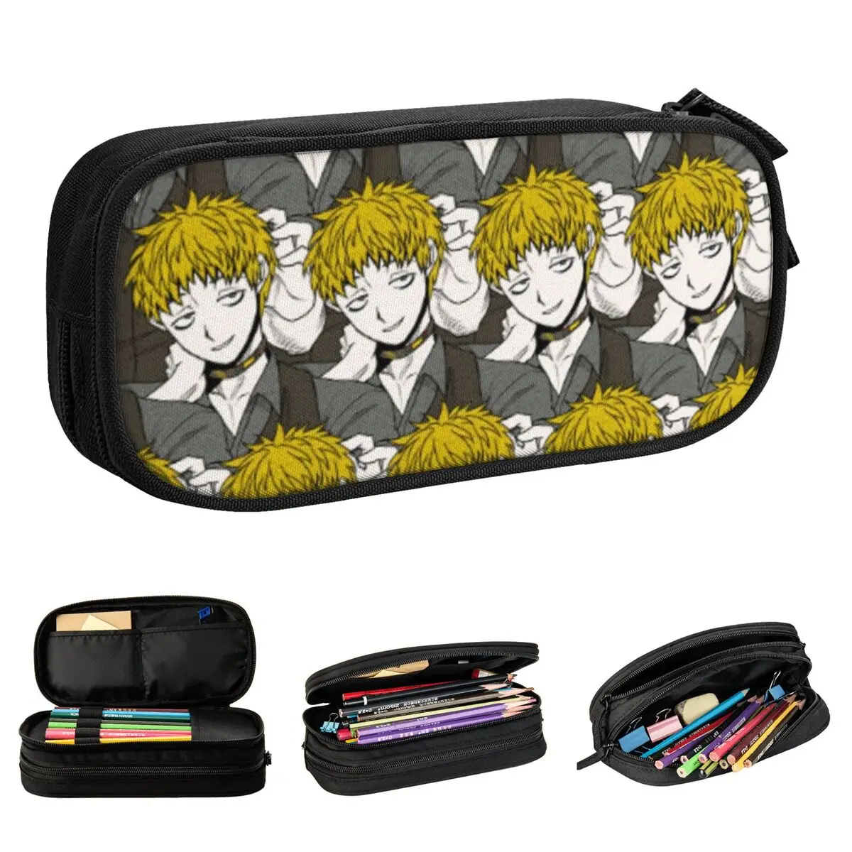 

Keiji Shinogi Pencil Case Your Turn To Die Game Anime Pen Holder Pencil Bags Girl Boy Large Storage Office Zipper Pencil Pouch