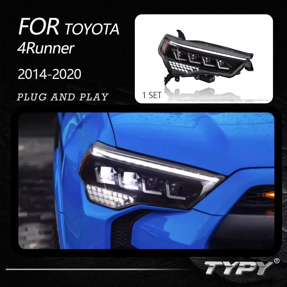 

TYPY Car Headlights For Toyota 4Runner 2014-2020 LED Car Lamps Daytime Running Lights Dynamic Turn Signals Car Accessories