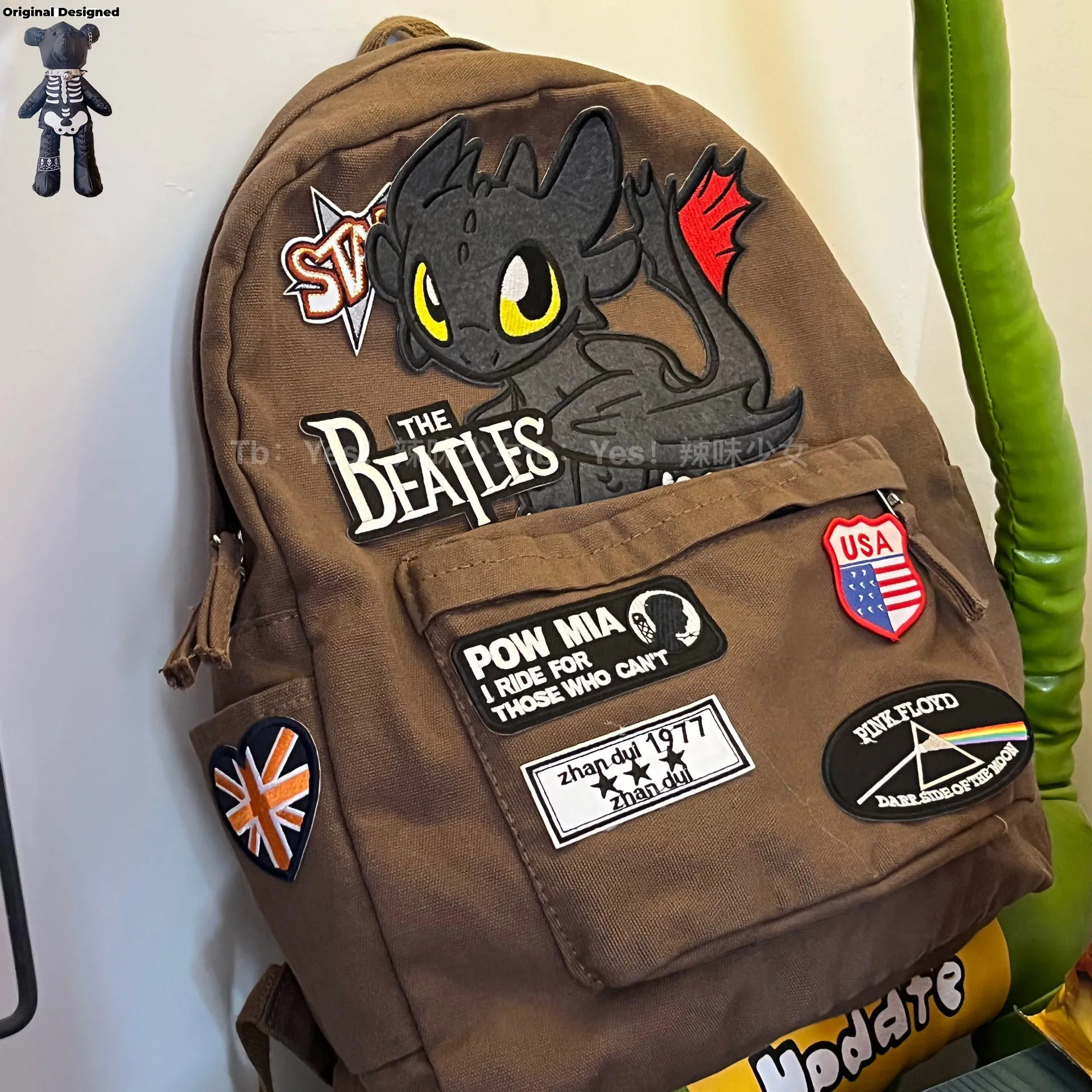 

Модные рюкзаки в стиле Харадзюку Y2K, новинка 2024, модные школьные ранцы для мужчин и женщин, персональный крутой рюкзак, сумка для мальчиков и девочек