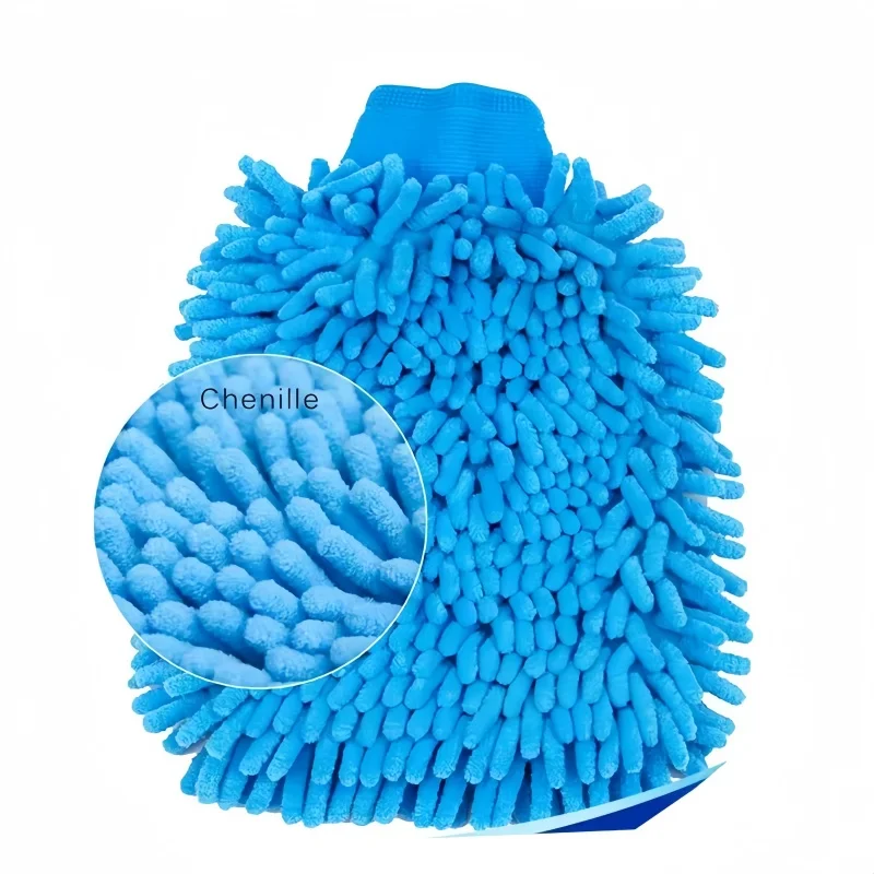 Ultra fine fiber car wash gloves for car cleaning, soft wash gloves