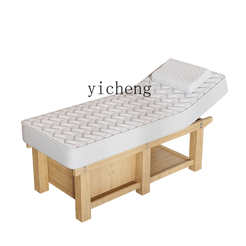 

YY Solid Wood Facial Bed Latex Mattress Beauty Salon Special Bed Tattoo Massage Massage Couch