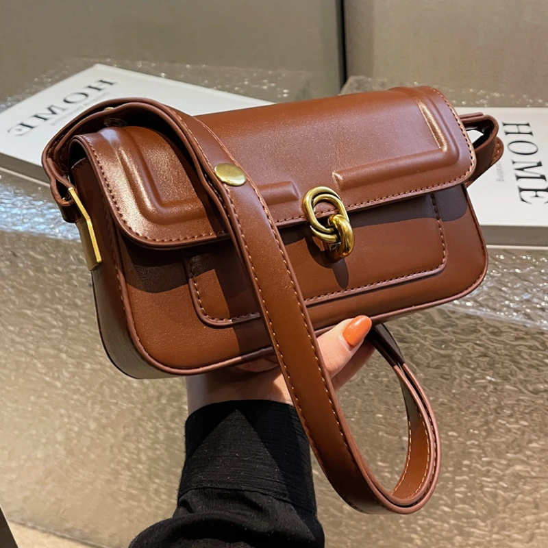 2023 Hit Trend Luxury Female Branded Trendfing Crossbody Bag Pu Underarm Handbag Vintage Small PU Leather Armpit Bags For Women