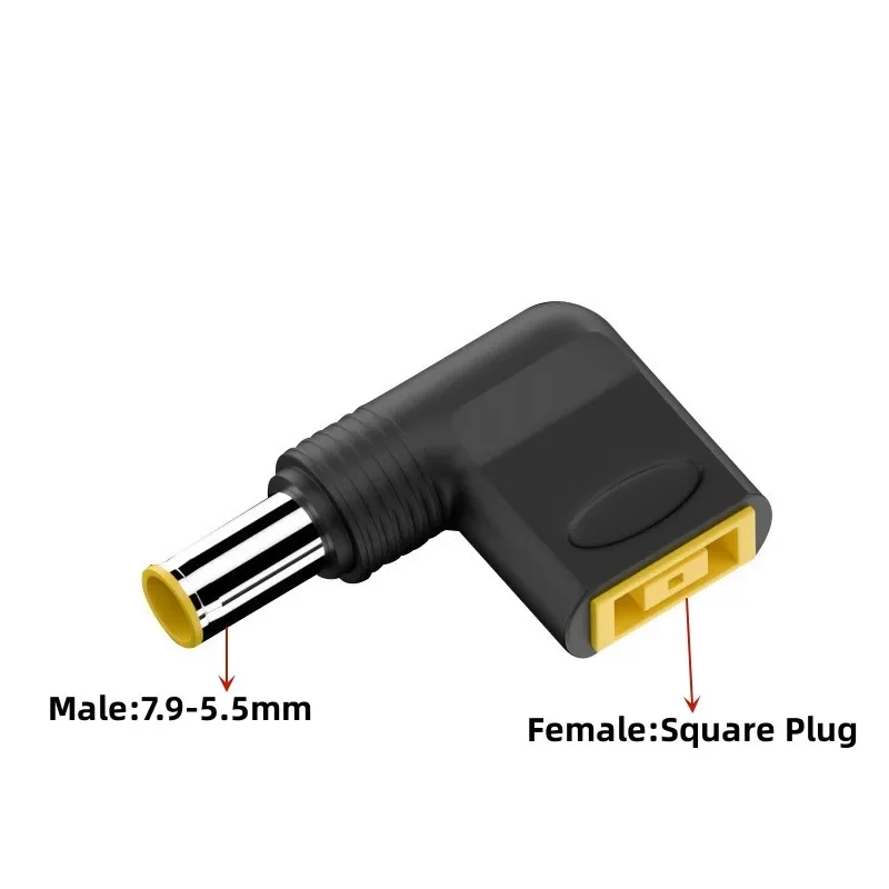Laptop power adapter connector DC square plug female to 7.4x5.0mm 4.5mm*3.0mm male jack converter for HP Dell Lenovo notebook