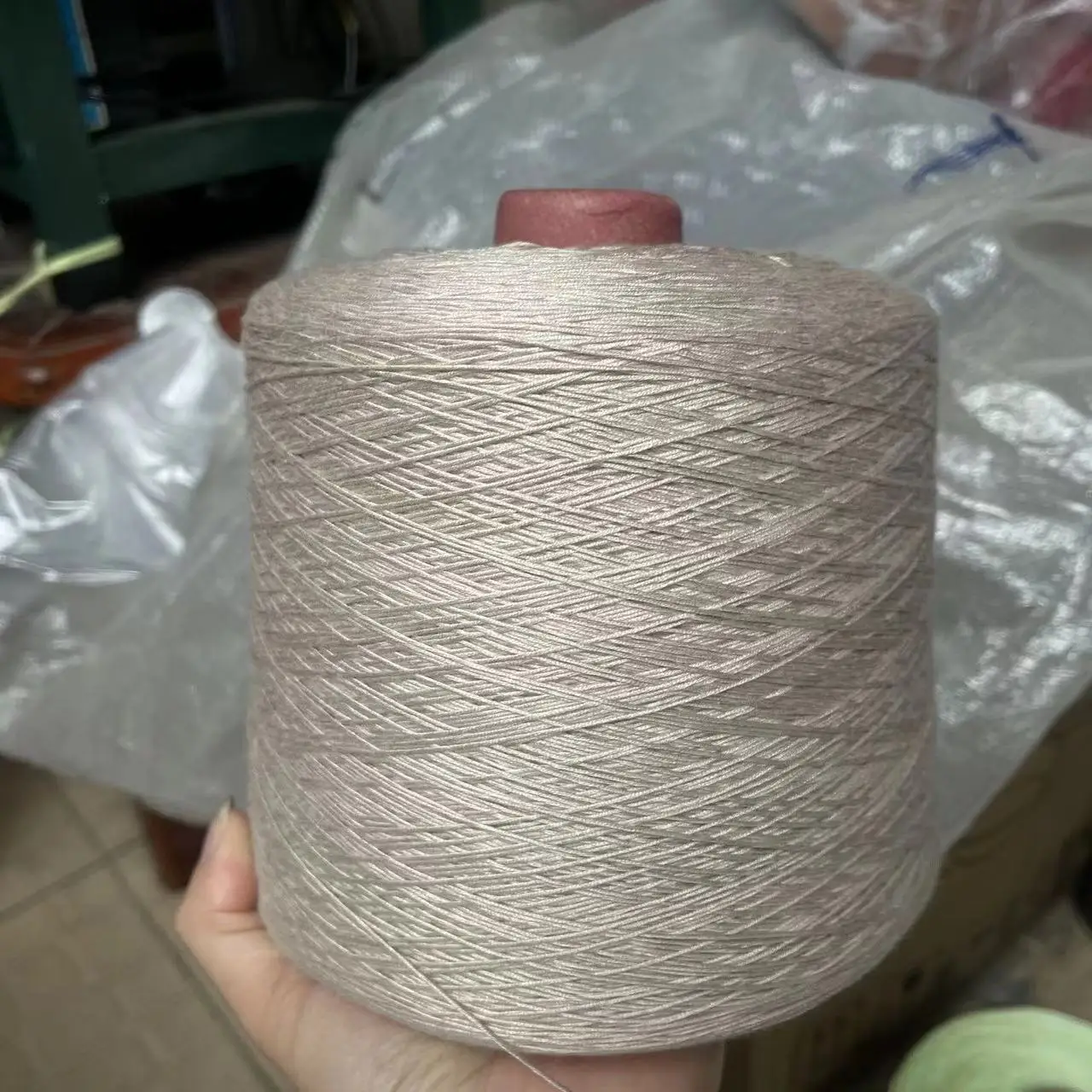 Luxurious Egyptian Cotton Lace Yarn – Soft, Glossy, and Skin-Friendly for DIY Shawls and Sweaters