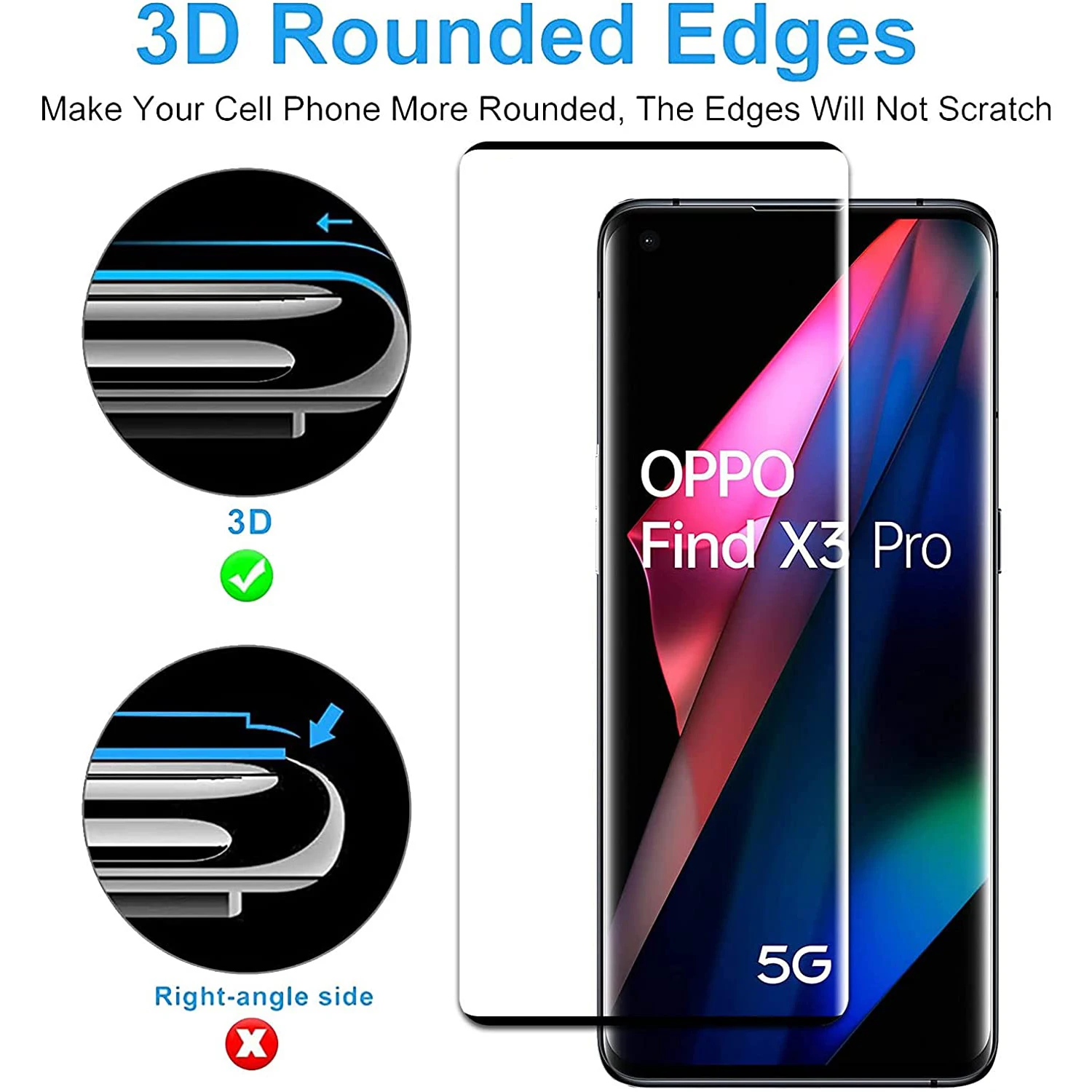 Verre Trempé Pour Oppo FIND X3 LITE [Pack 2] Film Vitre Protection Ecran Phonillico
