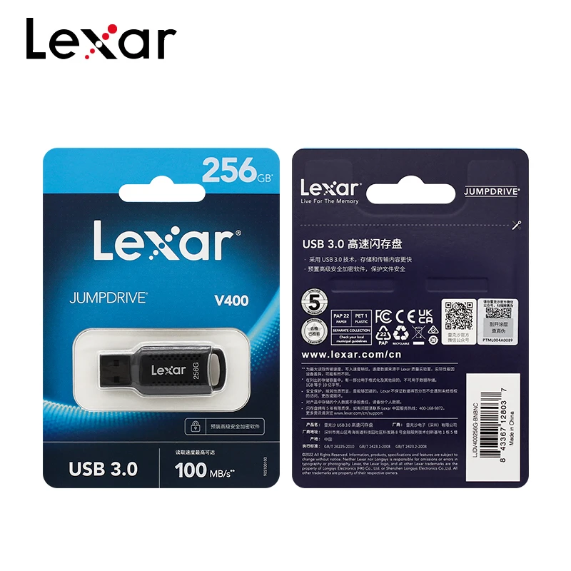 Clé Usb De Mémoire Rapide De Haute Vitesse Usb 3.0 Lexar V400 32