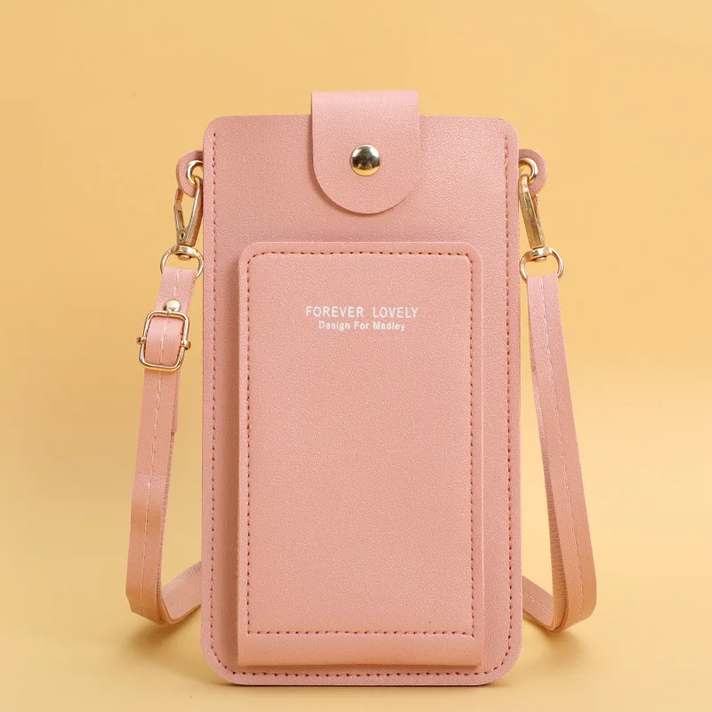 

Women Mobile Phone Bag Handbag Touch Screen Shoulder Bag Crossbody Bags Pu Leather Coin Purse Mobile Wallet Bags