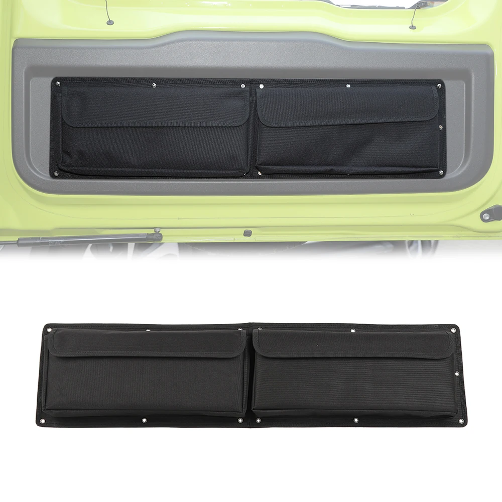

Tailgate Pocket Rear Door Organizer for Suzuki Jimny 2012-2017 Seatback Storage Bag Car Interior Accessories Black