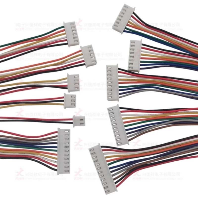 10PCS XH2.54 전자 와이어 터미널 와이어 더블 헤드 10cm/20cm/30cm 케이블 26awg 더블 헤드 같은 측면/역면 커넥터