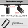 Rail Light GU10 Spot Set indoor Decoration Ceiling Rail Lamp Lustre For Clothing Store Studio Home High Focus Track Lighting LED 6