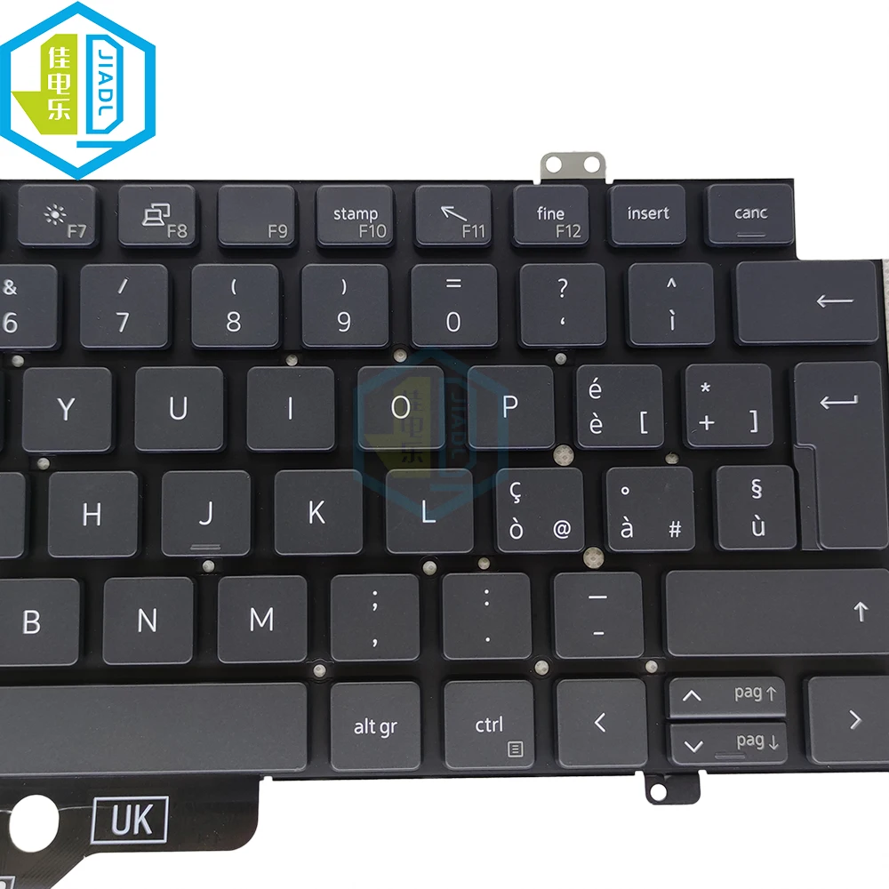 Teclado Francês Azerty Italiano Teclado Retroiluminado para Laptop Dell Latitude 7420 7520 5420 0j6fd8 0h4ddj J6fd8 H4ddj Backlight Teclados - Imagem 4