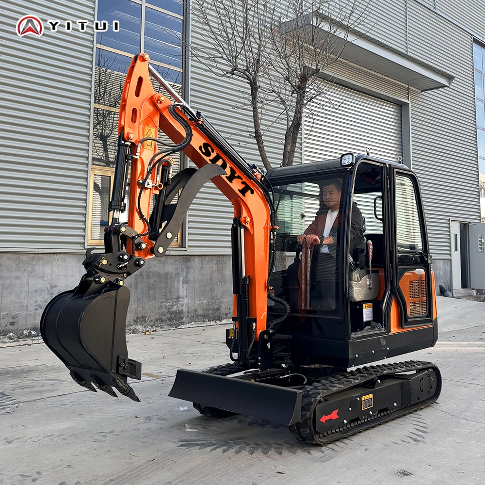 YITUI 1.2 Ton Small Excavator, High Efficiency Farm Operation, Customized Best Selling Model, Various Auxiliary Equipment for Winter