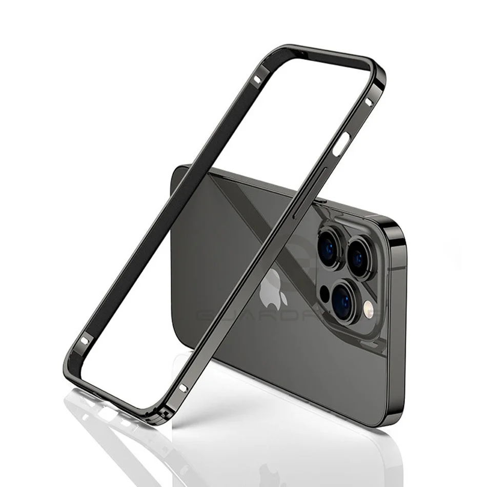 Luxurious Thin Aluminum Metal Frame Protective Back - Light Alloy Bumper Case