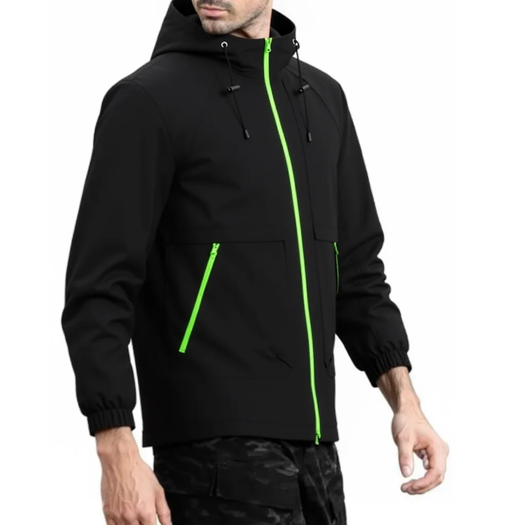 EiAO Men's Waterproof Windproof Tactical Jacket - Outdoor Hiking Coat for Camping Fishing Urban Streetwear Style​ heated jacket