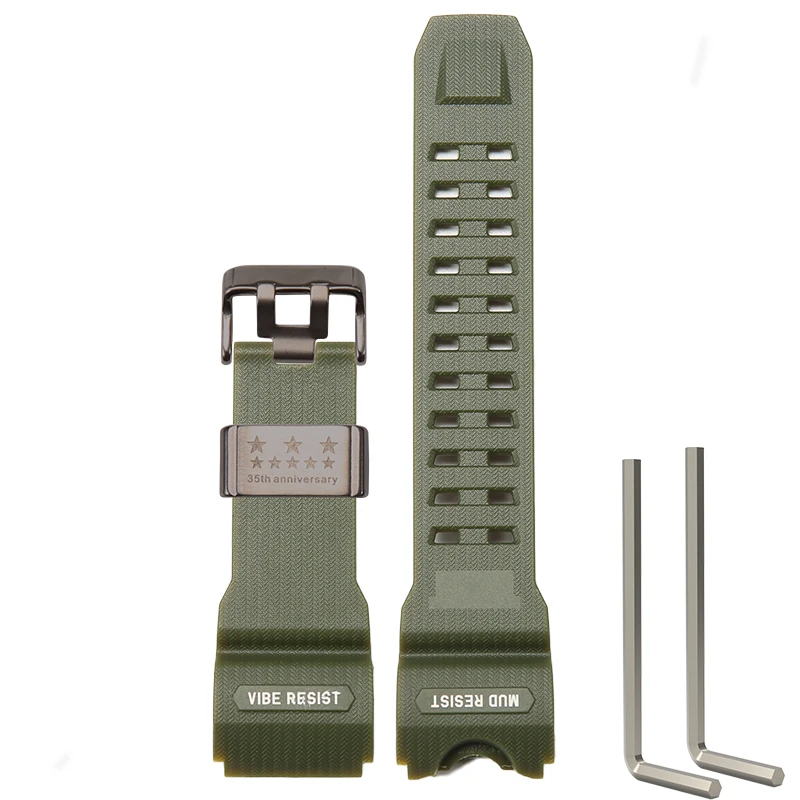 Rugged Black Waterproof Replacement Strap with Stainless Steel Loop