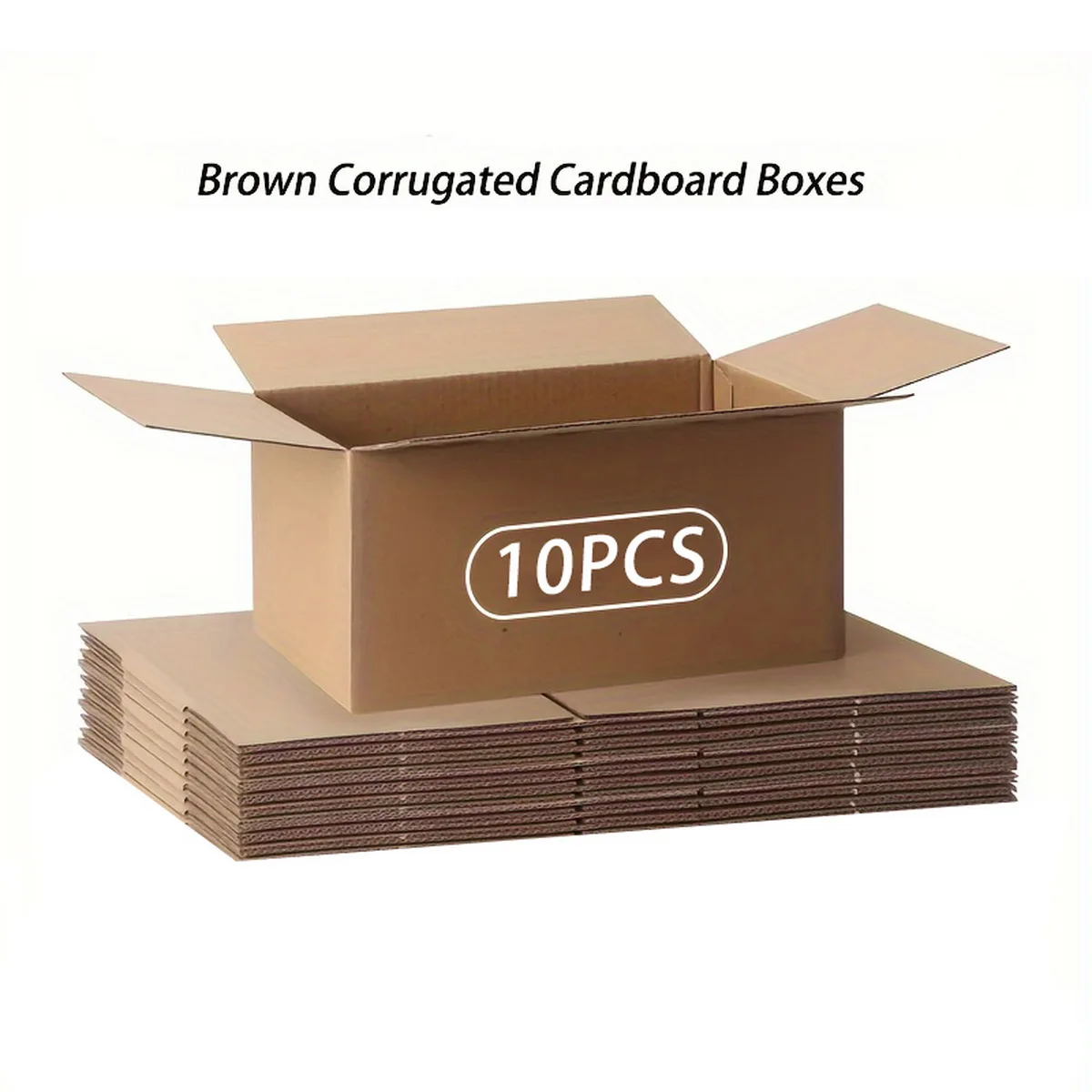 Mailing Shipping Boxes, 7.87x4.13x5.31inches, Brown Corrugated Cardboard Mailer Box With Lids, Single Wall, 32Lb/sq inch,