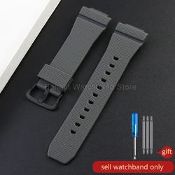 Transparent Gray Red Orange Resin Watch Strap for Outdoor Activities - 16mm (Gray - BK - K5)