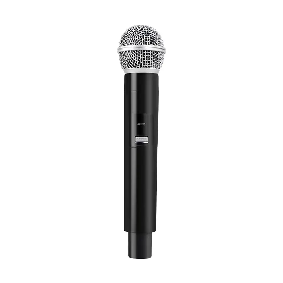 Prasacco 2-Pack Fake Microphone Props - Plastic & Metal Pretend Mic For Kids, Karaoke, Costume (6.5x2.1 Inch)