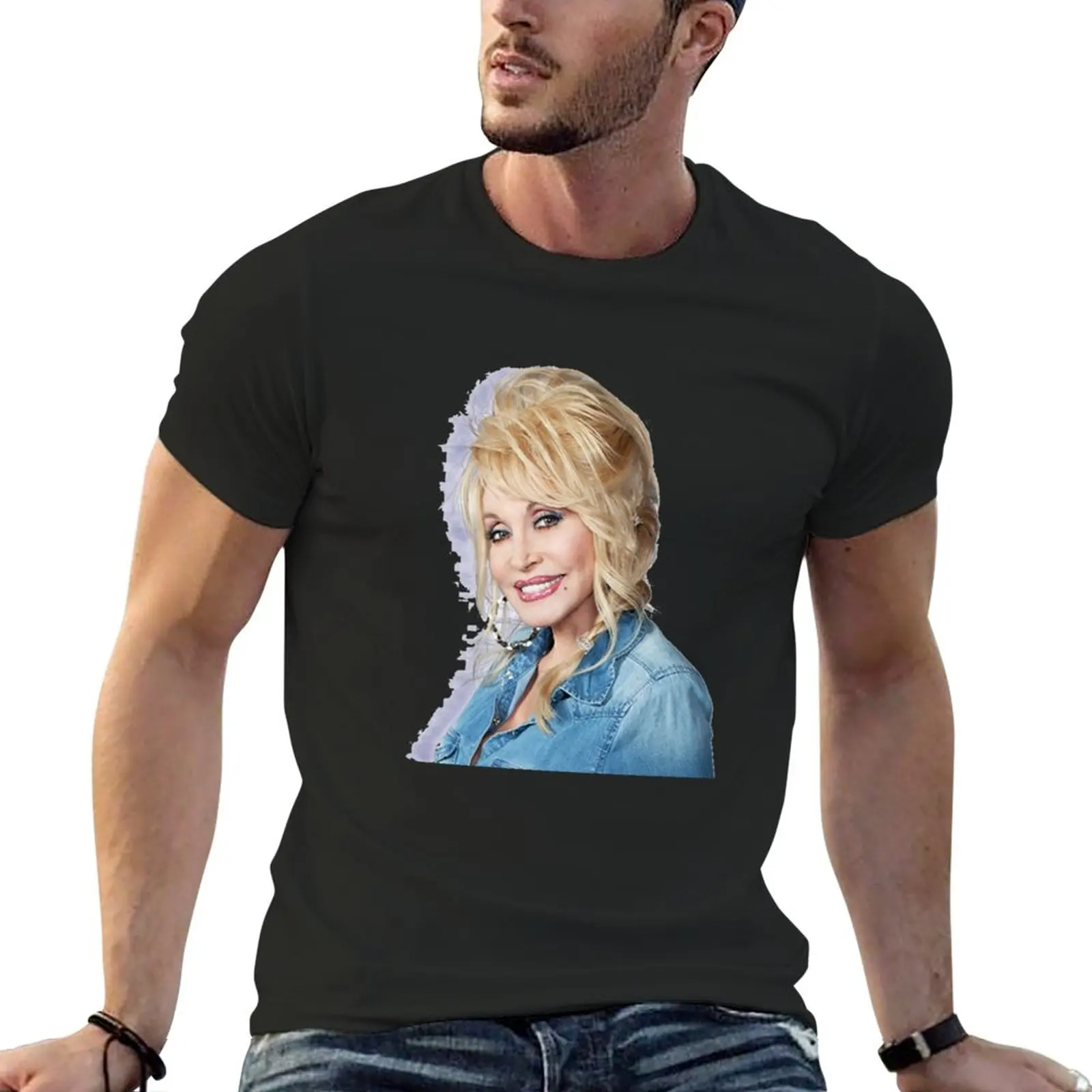 

Nice Portrait of Dolly in Jeans T-Shirt oversizeds boys animal print shirt sweat shirts vintage fruit of the loom mens t shirts