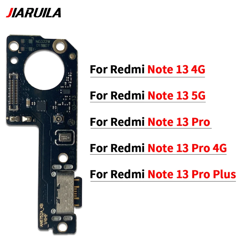 Carte Connecteur Pour Xiaomi Redmi 13 (4G/5G) - Port De Charge Et Microphone - Pièce De Rechange Neuve