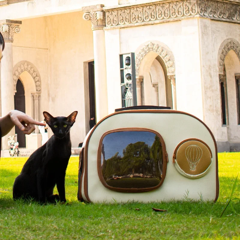 Transparent Bubble Transport Bag, Pet Trolley Suitcase Carrier, Pet Outing Case, Backpack, Cats Transport, Extendable Conveyor