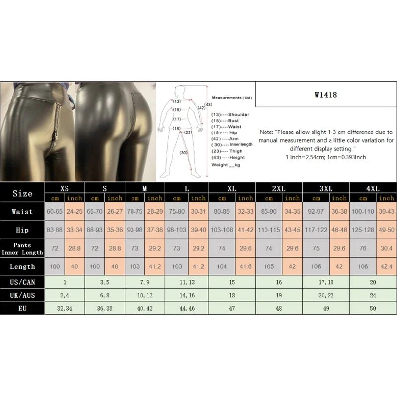 섹시한 블랙 매트 가죽 오픈 가랑이 바지 여성용 이국적인 Bodycon 슬림 가짜 가죽 바지 Wetlook Nightclub Wear Custom