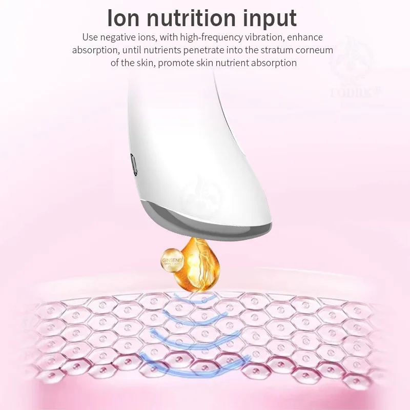 Electric Massage Facial Iontophoresis Instrument Multi-functional Household Facial Scraping To Improve Skin Beauty Tool