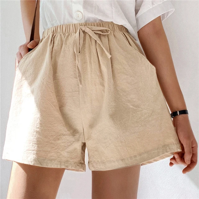 Women Shorts, Casual Loose Elastic Waist Soft Short Pants Home Sports