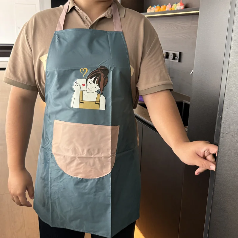 Custom Logo Waterproof Oil Resistant Kitchen Aprons