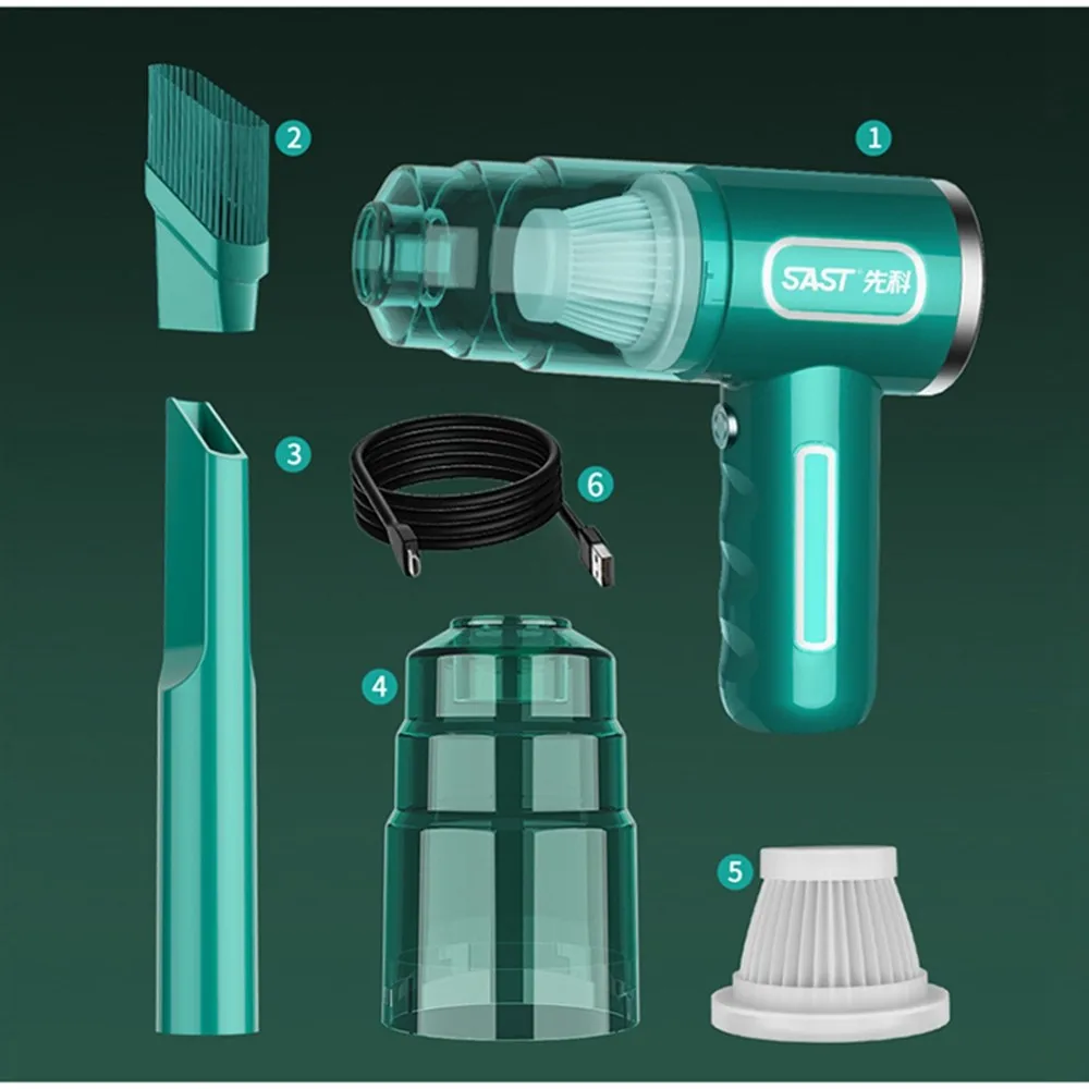 Car Wireless Vacuum Cleaner Wet Dry Cordless Handheld Auto Home & Car Dual Use Mini 29000Pa Vacuum Cleaner Handheld Vacuum Cleaner Wireless Vacuum Cleaner Portable Vacuum Cleaner