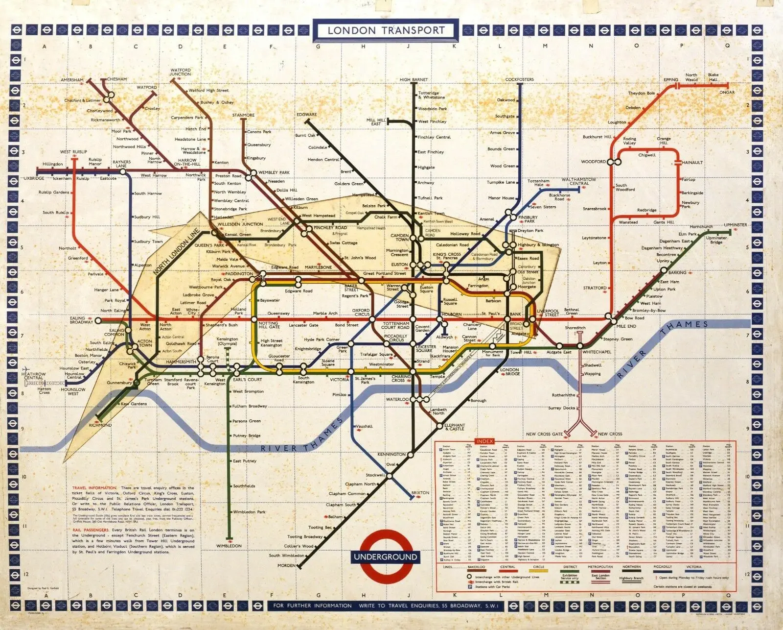 Retro London Underground Tube Map Art Silk Poster Wall Art Pittura Decorativa Per La Casa