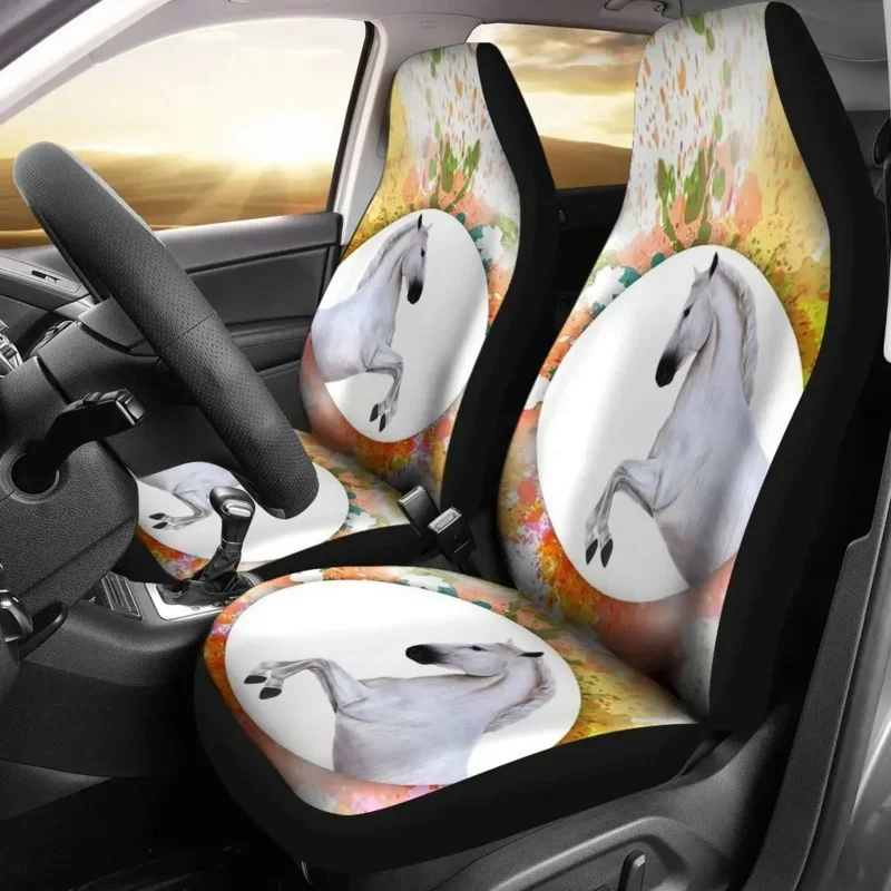 

Lipizzan Horse Print Covers Set 2 Pc, Car Accessories Seat Cover