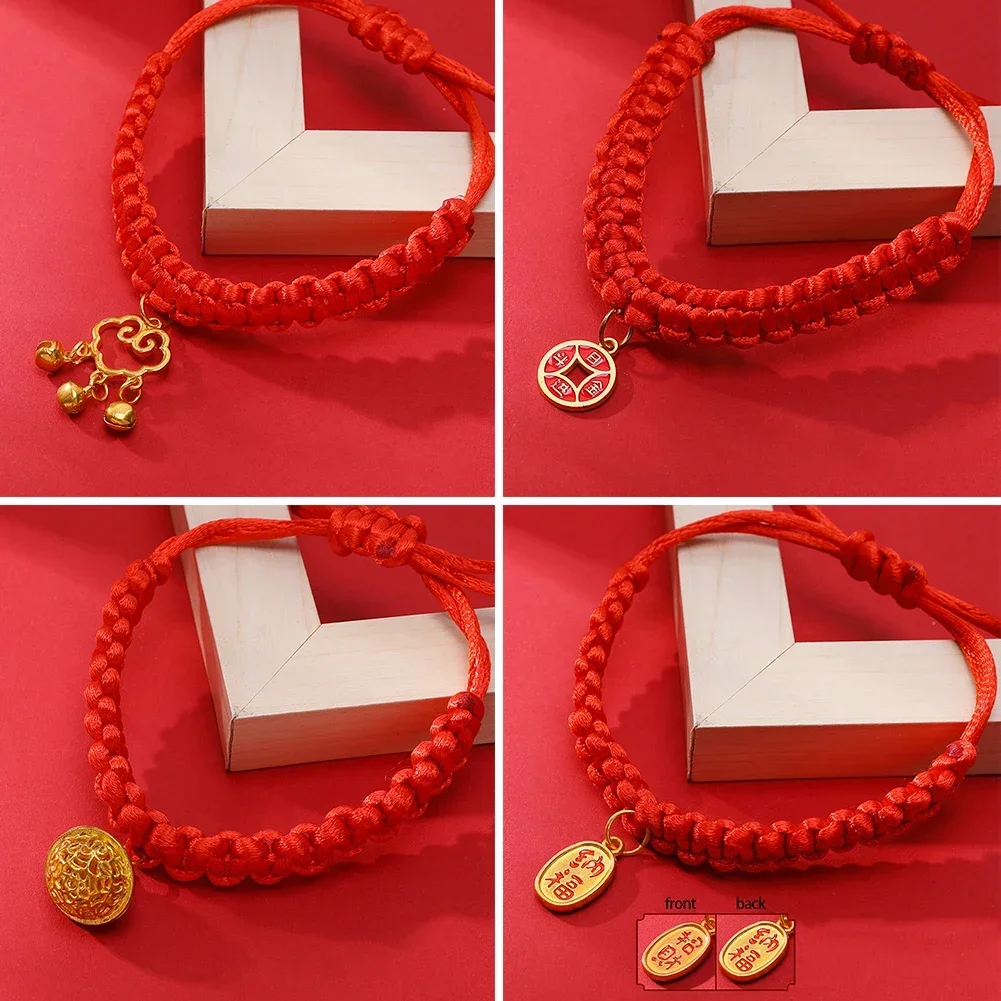Lucky Red Rope Braided Collar - Adjustable Traditional Blessing